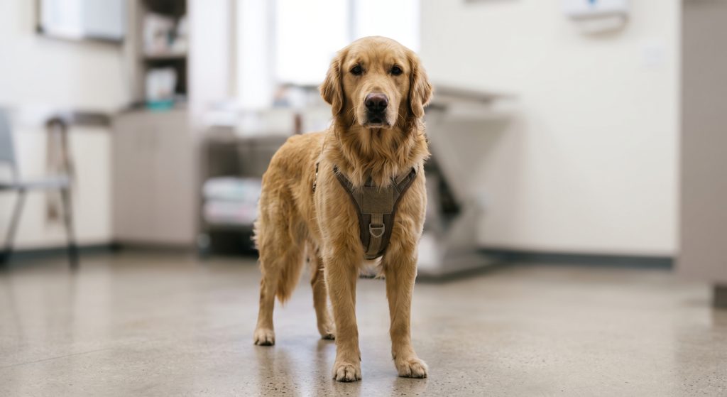 cão ao veterinário